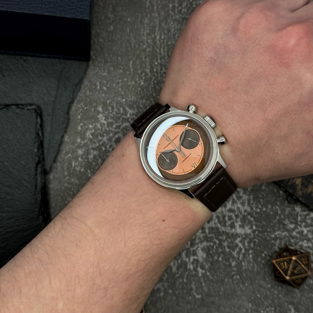 ⌚Купити Чоловічий годинник Pagani Design PD-1739 Silver-Brown за